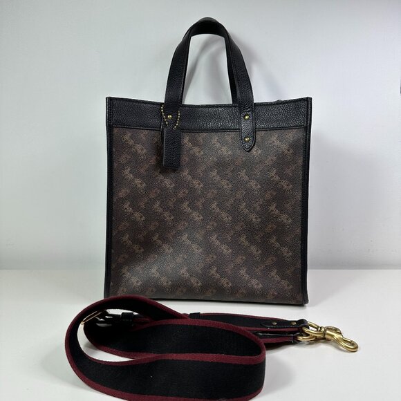 Coach Handbags - Coach Field Tote 2 Way Hand Shoulder With Horse /Carriage Print Style # 89143
